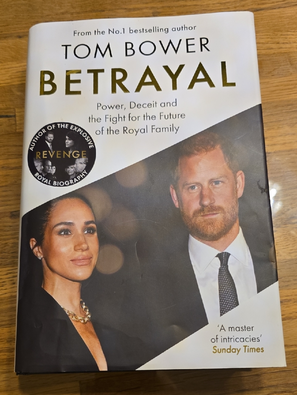 Chronicle Books White and Black 'Betrayal' Hardcover Book by Tom Bower